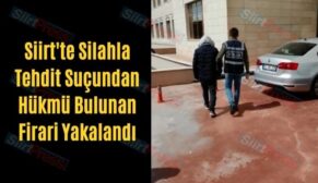 Siirt’te Silahla Tehdit Suçundan Hükmü Bulunan Firari Yakalandı