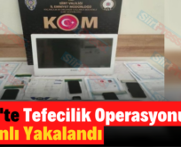 Siirt’te Tefecilik Operasyonunda 5 Zanlı Yakalandı