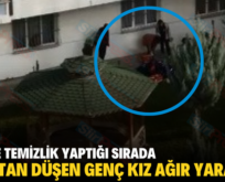 SİİRT’TE TEMİZLİK YAPTIĞI SIRADA 7.KATTAN DÜŞEN GENÇ KIZ AĞIR YARALANDI