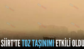 SİİRT’TE TOZ TAŞINIMI ETKİLİ OLDU