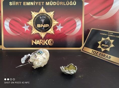 Siirt İl Emniyet Müdürlüğü ekiplerince, kentte ‘Uyuşturucu ile Mücadele’ kapsamında