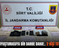 SİİRT’TE UYUŞTURUCUYA BİR DARBE DAHA!.. 2 KİŞİ TUTUKLANDI