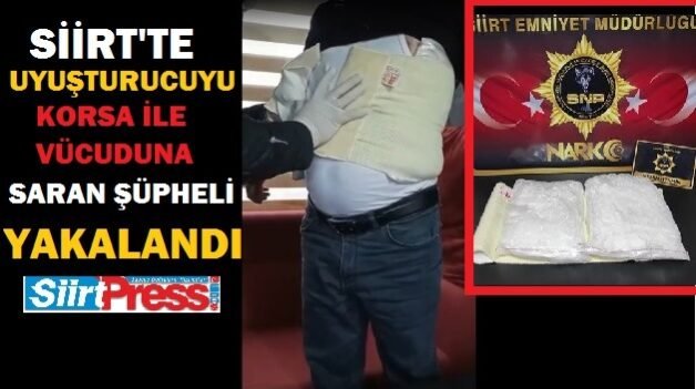 Siirt İl Emniyet Müdürlüğü ekiplerince uygulama noktasında yapılan aramada 1
