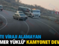 SİİRT’TE VİRAJI ALAMAYAN ‘MERMER YÜKLÜ’ KAMYONET DEVRİLDİ