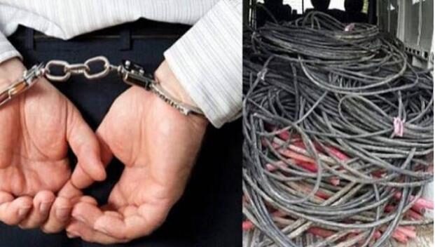 Siirt’te yer altı kablolarını çalan hırsız, güvenlik güçlerinin titiz çalışması