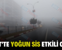 SİİRT’TE YOĞUN SİS ETKİLİ OLDU