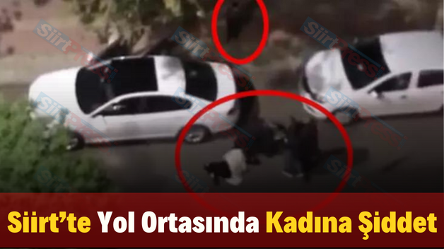 Siirt’te Yol Ortasında Kadına Şiddet