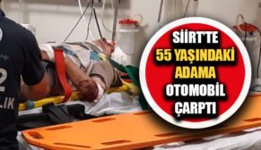 YOLUN KARŞISINA GEÇMEYE ÇALIŞAN ADAMA OTOMOBİL ÇARPTI