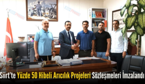 Siirt’te Yüzde 50 Hibeli Arıcılık Projeleri Sözleşmeleri İmzalandı