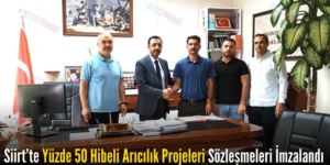 Siirt’te Yüzde 50 Hibeli Arıcılık Projeleri Sözleşmeleri İmzalandı