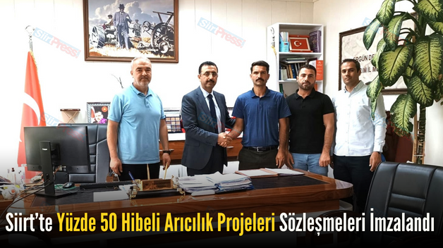 Siirt’te Yüzde 50 Hibeli Arıcılık Projeleri Sözleşmeleri İmzalandı