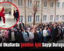 Siirt’teki Okullarda Şehitler İçin Saygı Duruşu Yapıldı