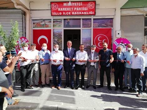 Siirt’in Tillo ilçesinde Milliyetçi Hareket Partisi (MHP) İlçe Başkanlığı bürosu