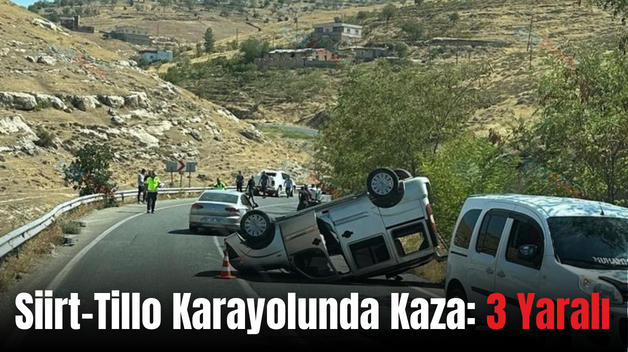 Siirt-Tillo Karayolunda Kaza: 3 Yaralı