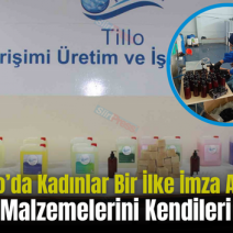 Tillo’da Kadınlar Bir İlke İmza Attı: Temizlik Malzemelerini Kendileri Üretiyor