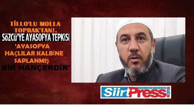 “2020’nin torbasından felaket ve gözyaşı çıktı” başlığının altında Ayasofya’nın ibadete