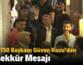 Siirt TSO Başkanı Güven Kuzu’dan Teşekkür Mesajı