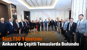 Siirt TSO Yönetimi Ankara’da Çeşitli Temaslarda Bulundu