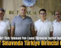 Siirt Türk Telekom Fen Lisesi Öğrencisi AYT Sınavında Türkiye Birincisi Oldu