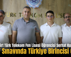 Siirt Türk Telekom Fen Lisesi Öğrencisi AYT Sınavında Türkiye Birincisi Oldu
