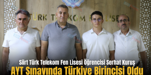 Siirt Türk Telekom Fen Lisesi Öğrencisi AYT Sınavında Türkiye Birincisi Oldu