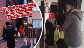 SİİRT ÜLKÜ OCAKLARINDAN İHTİYAÇ SAHİPLERİNE RAMAZAN YARDIMI