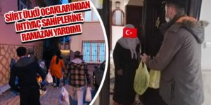 SİİRT ÜLKÜ OCAKLARINDAN İHTİYAÇ SAHİPLERİNE RAMAZAN YARDIMI