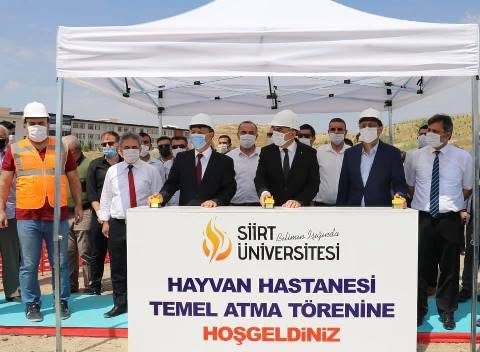 Siirt Üniversitesi (SİÜ) Veteriner Fakültesi Hayvan Hastanesi binasının temeli törenle