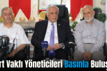 Siirt Vakfı Yöneticileri Basınla Buluştu