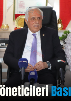 Siirt Vakfı Yöneticileri Basınla Buluştu