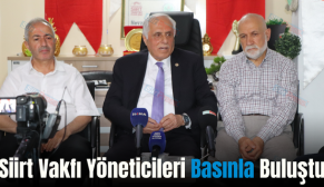 Siirt Vakfı Yöneticileri Basınla Buluştu