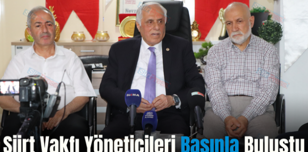 Siirt Vakfı Yöneticileri Basınla Buluştu