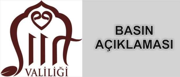 Siirt Valiliği, bazı yayın organlarında “Siirtli olup il dışında vefat