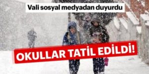 SİİRT’TE OKULLAR YENİDEN TATİL EDİLDİ