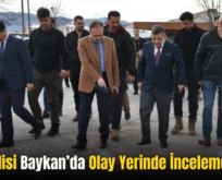 Siirt Valisi Baykan’da Olay Yerinde İnceleme Yaptı