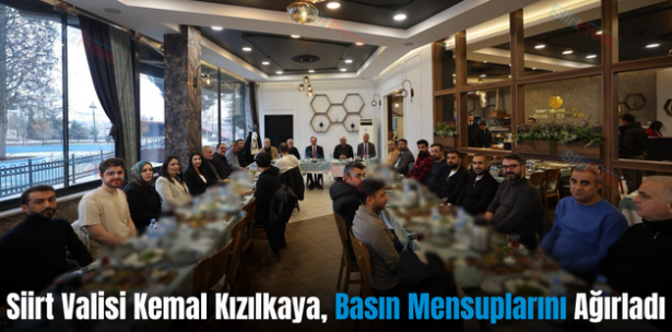 Siirt Valisi Kemal Kızılkaya, Basın Mensuplarını Ağırladı