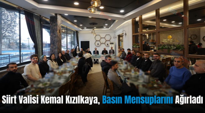 Siirt Valisi Kemal Kızılkaya, Basın Mensuplarını Ağırladı