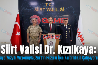 Siirt Valisi Dr. Kızılkaya: “Türkiye Yüzyılı Vizyonuyla, Siirt’in Huzuru İçin Kararlılıkla Çalışıyoruz”