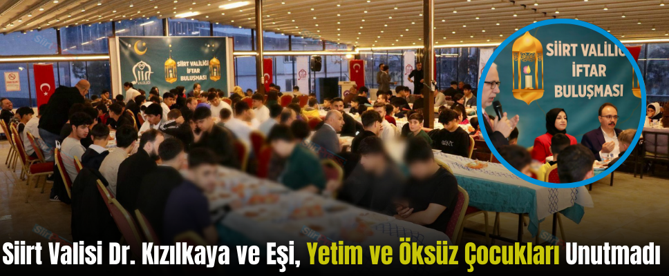 Siirt Valisi Dr. Kızılkaya ve Eşi, Yetim ve Öksüz Çocukları Unutmadı