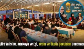 Siirt Valisi Dr. Kızılkaya ve Eşi, Yetim ve Öksüz Çocukları Unutmadı