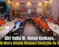Siirt Valisi Dr. Kemal Kızılkaya, Yerin 330 Metre Altında Madenci Emekçiler İle İftar Açtı