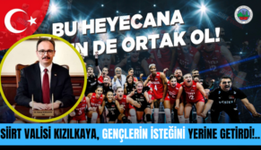 SİİRT VALİSİ KIZILKAYA, GENÇLERİN İSTEĞİNİ YERİNE GETİRDİ!..