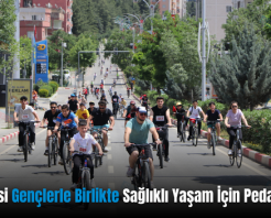 Siirt Valisi Gençlerle Birlikte Sağlıklı Yaşam İçin Pedal Çevirdi