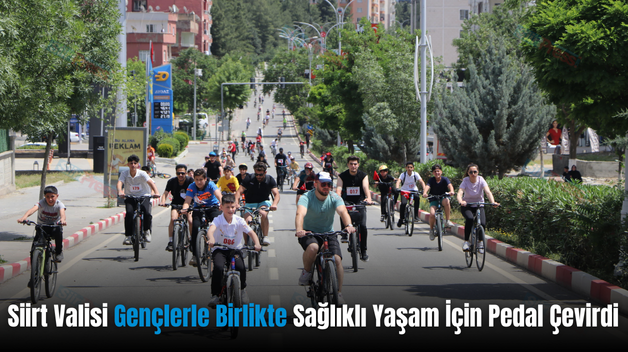Siirt Valisi Gençlerle Birlikte Sağlıklı Yaşam İçin Pedal Çevirdi