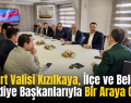 Siirt Valisi Kızılkaya, İlçe ve Belde Belediye Başkanlarıyla Bir Araya Geldi!
