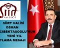 VALİ OSMAN HACIBEKTAŞOĞLU’NUN YENİ YIL KUTLAMA MESAJI