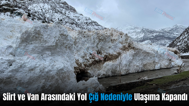 Siirt ve Van Arasındaki Yol Çığ Nedeniyle Ulaşıma Kapandı