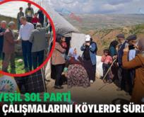 SİİRT YEŞİL SOL PARTİ SEÇİM ÇALIŞMALARINI KÖYLERDE SÜRDÜRDÜ