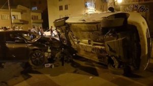 Siirt’in Kooperatif Mahallesinde gece geç saatlerinde meydana gelen kaza mahalleliye