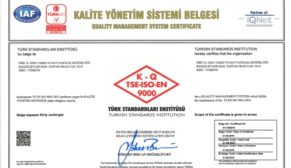 SİİRT TARIM MÜDÜRLÜĞÜ’NE KALİTE YÖNETİM SİSTEMİ BELGESİ